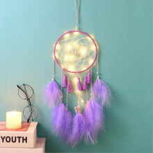 Dream catcher warm white warm light LED fairy lights hanging decoration
