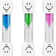 3pcs Brushing Timer, 3 Minute Dental Hourglass for Kids, Tooth Brushing Sand Timer hwy