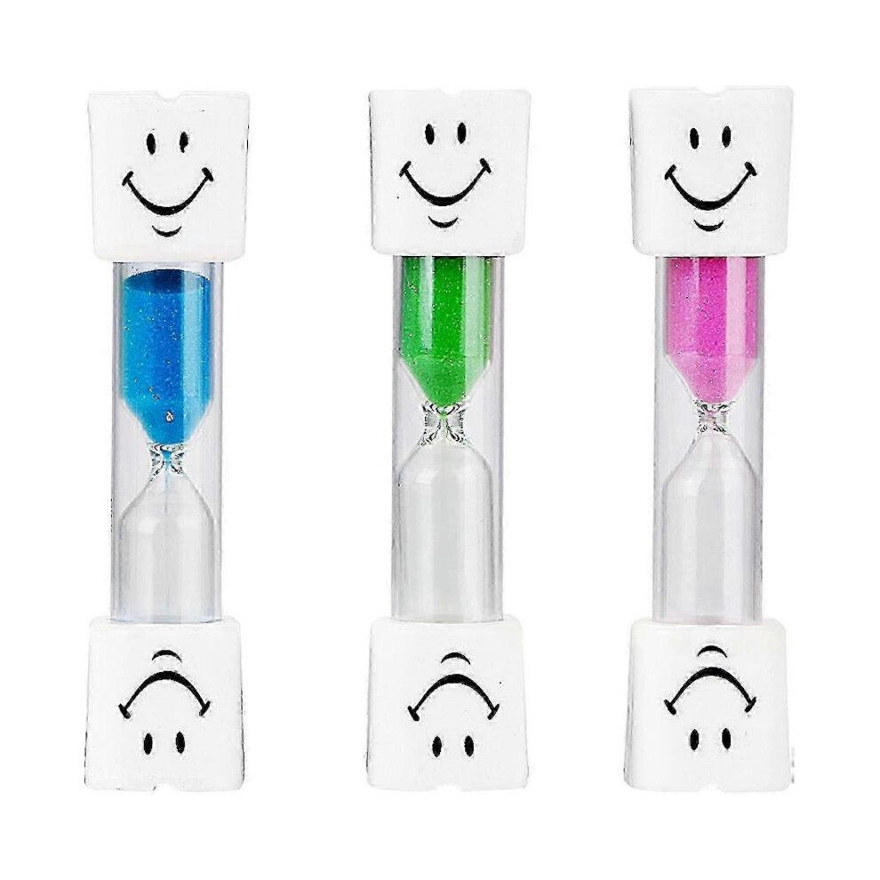 3pcs Brushing Timer, 3 Minute Dental Hourglass for Kids, Tooth Brushing Sand Timer hwy