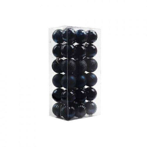 (Navy Blue) 36 Pieces Ceiling Christmas Bauble Home Tree Pendant Decoration 4cm