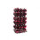 (Wine Red) 36 Pieces Ceiling Christmas Bauble Home Tree Pendant Decoration 4cm 2