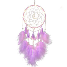 2025 New Dream catcher with LED light, handmade dream catcher with feathers, girls room, bedroom, romantic