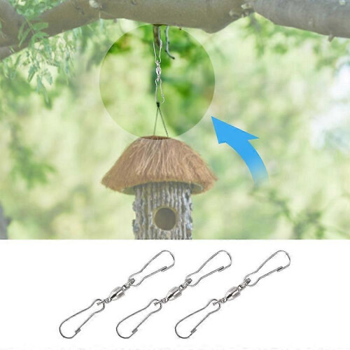 8 Pack Double Clip Swivel Hooks for Wind Spinners, Windsock 2