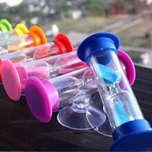 2023 New Green 3-min Children's Timer for Brushing, with Simplified Hourglass Design