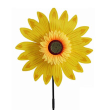 (Yellow) 36Cm Plastic Sunflower Sunflower Windmill
