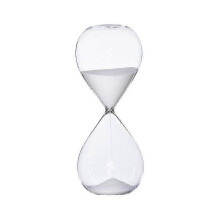 (White, 30 Minutes) 5/30/60 Minutes Round Sand Timer Personality Glass Hourglasses Ornaments Novelty Time Management Tool