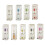 8xAcrylic Clear 3 Minute Sandglass Teaching Game Teeth Brushing Timer White 5