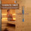 15 Minute Timer Sauna Hourglass Wall Rotating Sand Timer Countdown Clock 15 Minute (Blue) 3