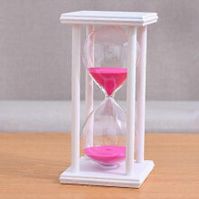 (45 Minutes, White pink sand) Sandglass Sand Hourglass 45 Minute Countdown  Clock