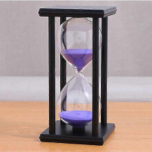 (60 Minutes, Black purple sand) Sandglass Sand Hourglass 45 Minute Countdown  Clock