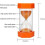 Hourglass sand timers 5min, Kitchen Timer Child Game Toy (Orange) 1