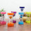 Hourglass sand timers 5min, Kitchen Timer Child Game Toy (Orange) 2