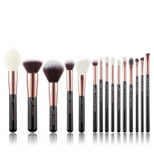 Spazzole per trucco Jessup etichettate con pennello per trucco set premium sintetico e naturale peli naturali Correale in polvere Conceale di occhial