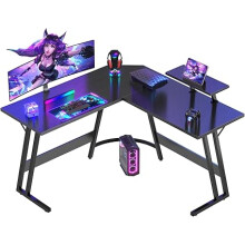 Devoko L Shaped Gaming Desk Corner Gaming Desks 120x120x75cm Computer Gaming Desk Large PC Writing Table