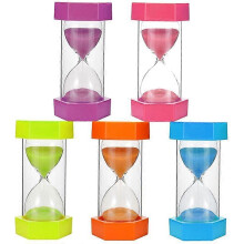(16*8*8cm, color01) Creative Sand Clock 30/60 minutes Hexagonal Household Hourglass Kid Gift
