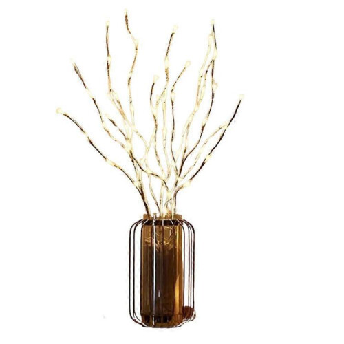 (20LED, Cold White) Led White Birch Branch Light For Festive Home And Wedding Decor String Lights