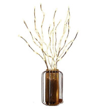 (20LED, Warm White) Led White Birch Branch Light For Festive Home And Wedding Decor String Lights