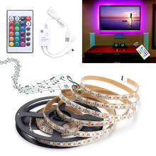 (2m) Music Sound Activated Waterproof Rgb 5050 Led Strip Light Kit Dc5v - Multiple Length Options Available