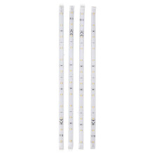 (Cool white) Dc12v 4pcs 30cm Led Cabinet Strip Lights With 4pin 0.5a Us Plug Adapter For Kitchen, Stairs, Wardrobe, Bed, Closet
