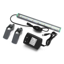(EU Plug) 30Cm 27 Led Fish Tank Light - White & Blue, Waterproof, Clip-on, Ac110-240v