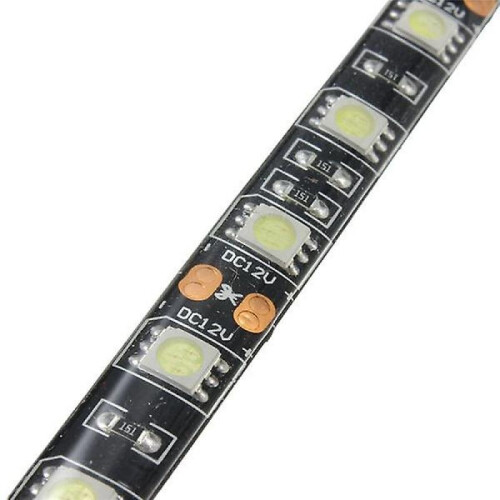 (White) 1M Waterproof 5050 Led Flexible Strip Light For Pc Computer Case, Dc12v Background Lighting 1