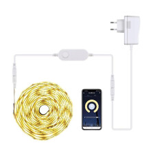 (US Power Plug, Warm White 5M) Wifi Smart Life Led-lamp, Tape Voice Control Led Strip Lights