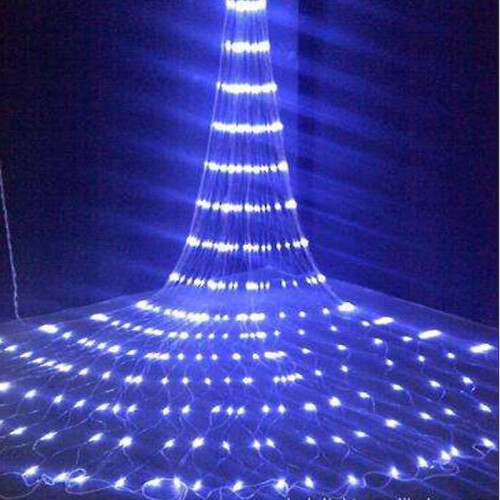 (6Mx3M 640LEDs / EU Plug 220V, White) Christmas Led- Waterfall Meteor Shower, Rain String Light 1