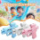 (Blue)Prank Two Way WaterGun, Prank SquirtGun Can Spray from Front and Back 2
