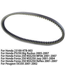 Motorcycle Drive Belt Transfer Belt For Honda Forza 250 NSS250 MF06 Jazz Reflex PS250 Big Confusion SV250 23100-KTB-003