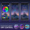 10 Meter Waterproof LED String Lights with 300 Colorful 5050 RGB LEDs and Bluetooth Controller 3