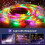 10 Meter Waterproof LED String Lights with 300 Colorful 5050 RGB LEDs and Bluetooth Controller 5