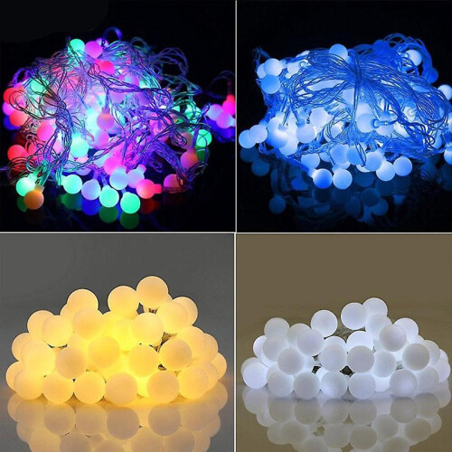 (50M 400LEDS, White) Garland Globe Festoon Ball Wedding Wall String Ligh 2