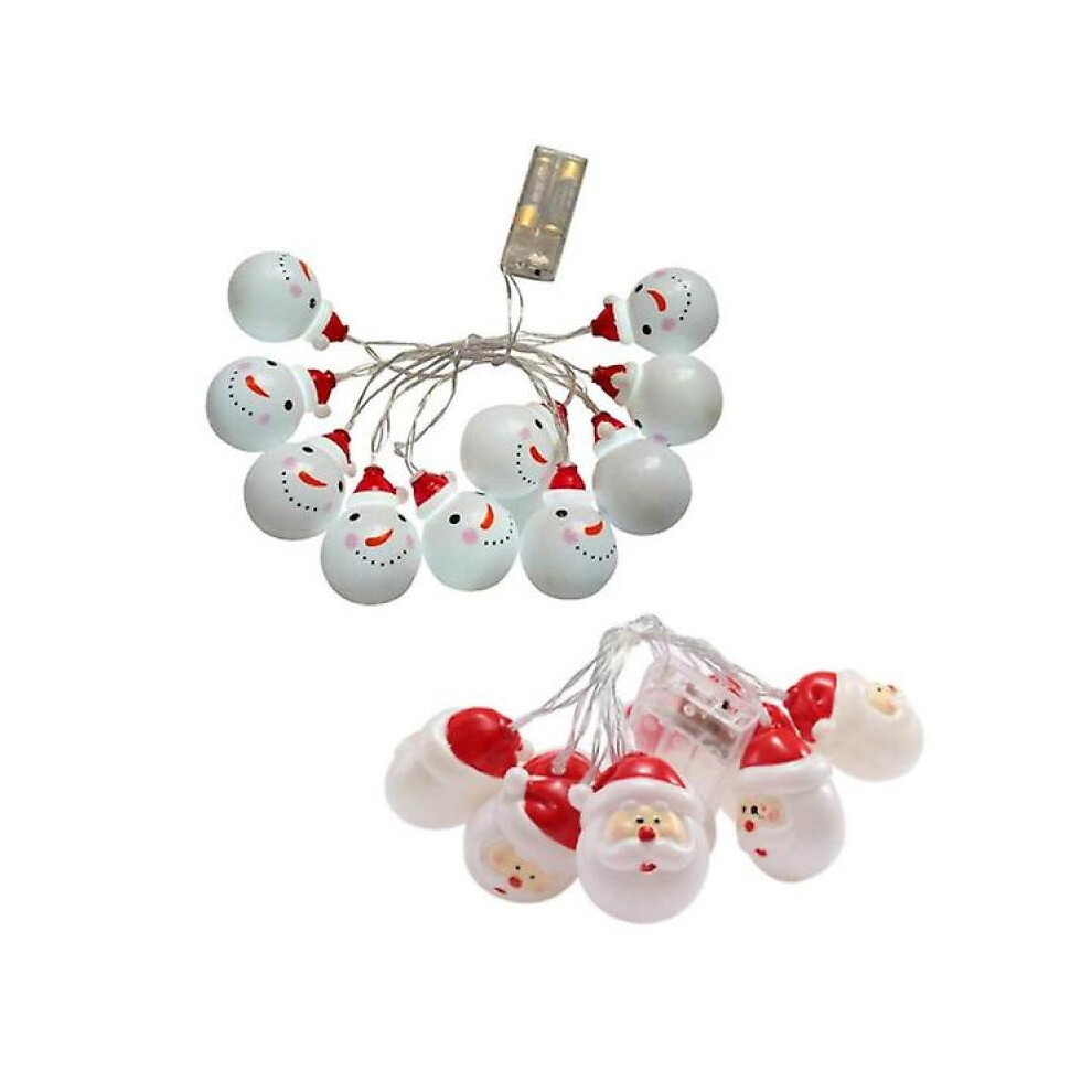 (Style 1)Indoor String Lights 1.5M 10Led Christmas Decoration Battery Powered Santa Seasonal Decorations