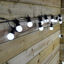 9.5M Indoor & Outdoor Festoon Led Lights - 100 Cool White Led Within 20 Bulbs