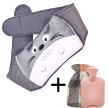 (Totoro) Waist Protection Plush Warm Water Bag Hot Compress Warm Waist And Hand In Winter