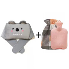 (GreyKoala) Waist Protection Plush Warm Water Bag Hot Compress Warm Waist And Hand In Winter