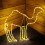80Cm Christmas Camel Rope Light with Stand Warm White 1