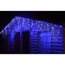 960 (23.8M) Super Bright Blue And Cool White Led Snowing Icicle Lights