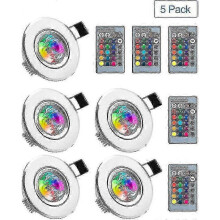 Born Pretty Led Downlight 5pcs Rgb Multicolor Light Bulbs with Remote Controls 220v 16 Colors Dimmable Daylight Ceiling Lamp Recessed Ceiling Light Ya