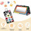 (Black and White Rabbit)Foldable Distorting Mirror ToyStimulates Visual Awareness,Vision Training 2