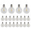 20 Pcs G40 LED Replacement Light Bulbs E12 Screw Base Shatterproof LED Globe Bulbs for Solar String 2