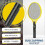 2025 Zap It Bug Zapper Battery Powered (2xAA Included) Bug Zapper Racket, 3,500 Volt, 2 Pack 2