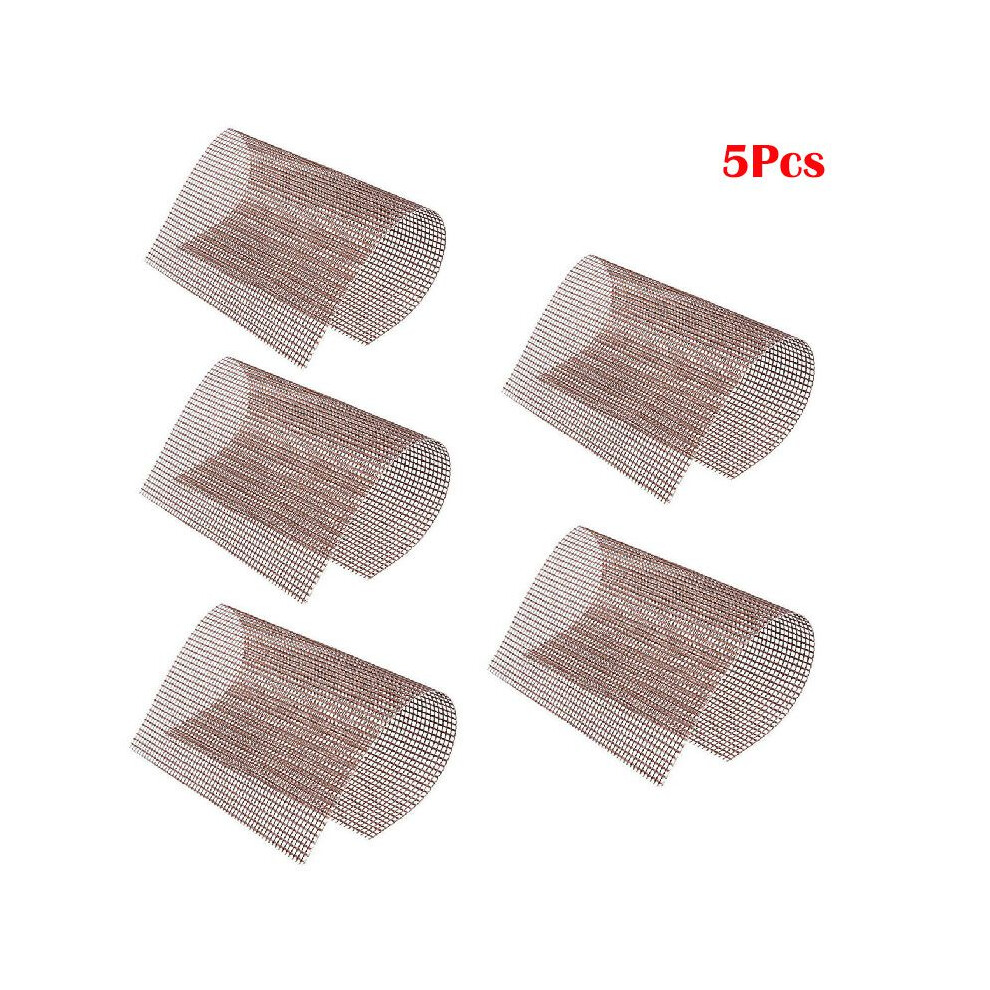 (Beige-5pcs, 30*40cm/11.8*15.7in) Bbq Grill 5pcs Mesh Nonstick Mat Reusable Sheet Heat Baking Cooking Resistant-image-OPC-PJ7N988-NEW