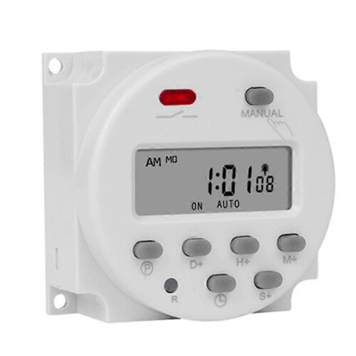 1 Second Interval 12V Digital LCD Timer Switch Weekly Programmable Time Relay Programmer CN101S 1