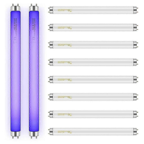 10 Pack Bug Zapper Replacement Light Bulbs 10W for 20W Indoor Bug Zapper, BL T8 F10W 13Inch Light Tu