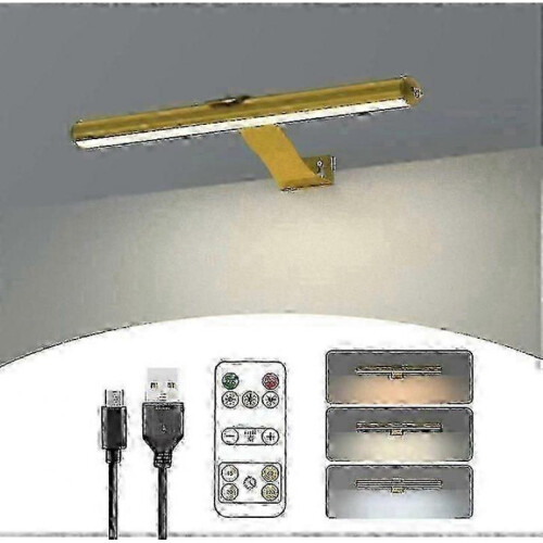 Wireless Rechargeable Picture Light with Remote Control 300LM Magnetic Wall Art Display Lamp 3 Modes