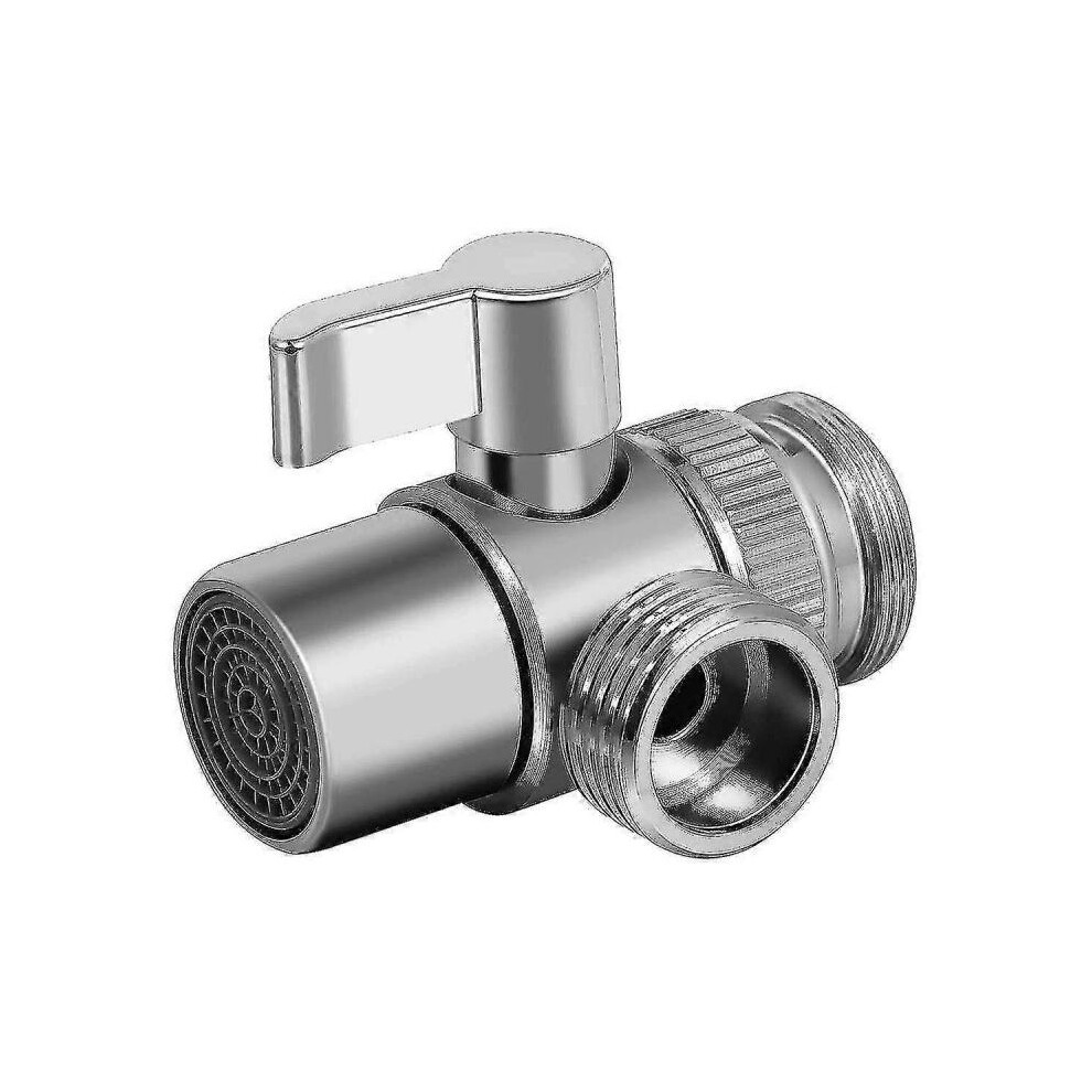 Stainless Steel Tee Adapter – 1/2" G 3-Way Diverter With Swivel Nut, For Angled Valve, Bidet, Shower Arm