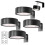 Remote Control Art Picture Lights 4 Pack, Adjustable Color Temperature LED Lighting for Wall Paintings 2