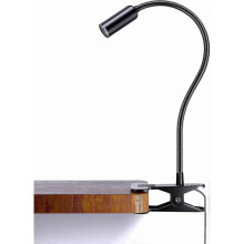 Clip On Light, Dimmable Aluminum Reading Lamp, Eye Protection Book Clamp Lamp, Clip On Lamp for Desk Bedside Bed Headboard Or Deep Focus, Flexible Goo