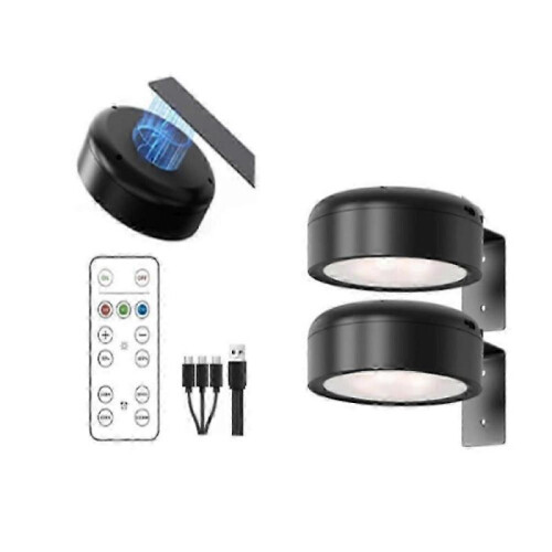 (2pcs, White) Topveden Wall-Mounted Picture Lighting with Wireless Rechargeable Features